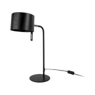 Melna galda lampa Leitmotiv Shell, augstums 45 cm