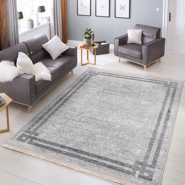 Gaiši pelēks paklājs 160x230 cm – Mila Home-image-1