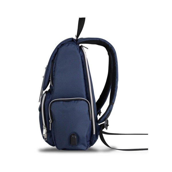 Tumši zila mugursoma māmiņām ar USB portu My Valice MOTHER STAR Baby Care Backpack-image-2