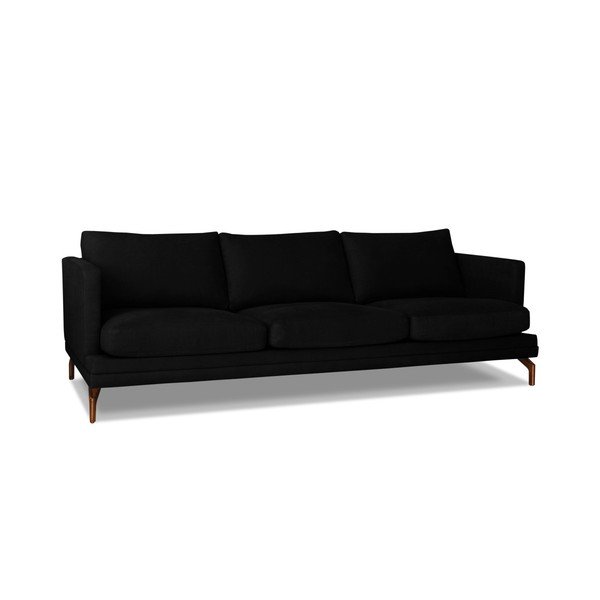 Melns trīsvietīgs dīvāns Windsor & Co. Dīvāni Jupiter-image-1