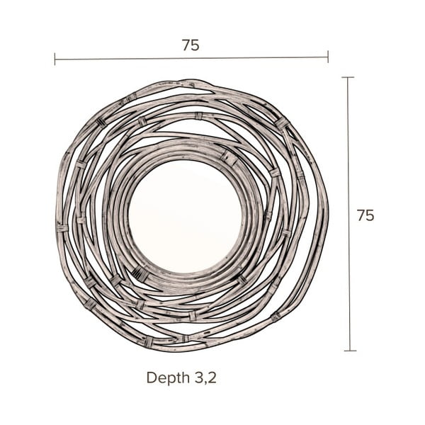 Sienas spogulis Dutchbone Kubu-image-3