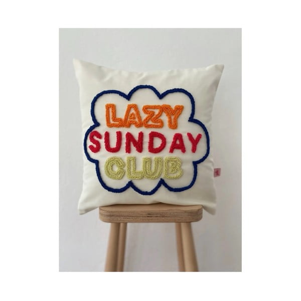 Spilvendrāna 45x45 cm Lazy Sunday CLub – Oyo home