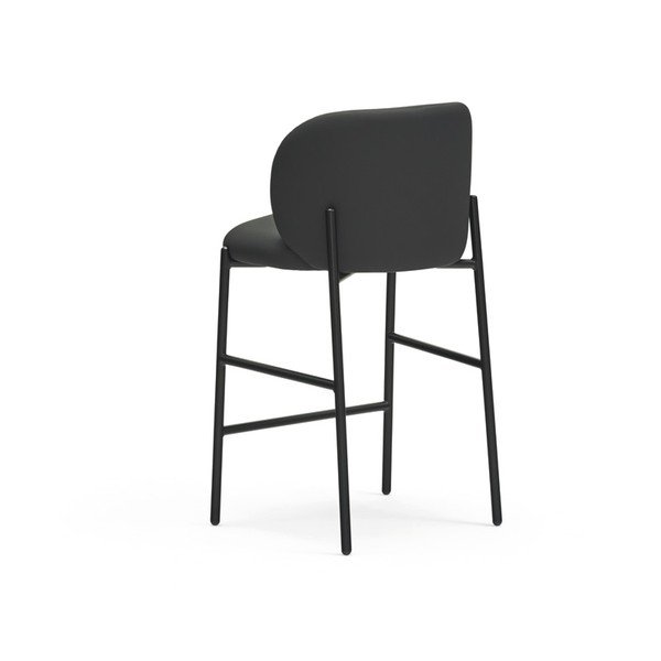 Melns polsterēts bāra krēsls Mogi – Teulat-image-4