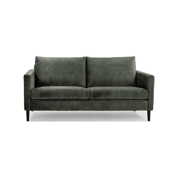 Zaļi pelēks samta dīvāns Scandic Adagio, platums 153 cm