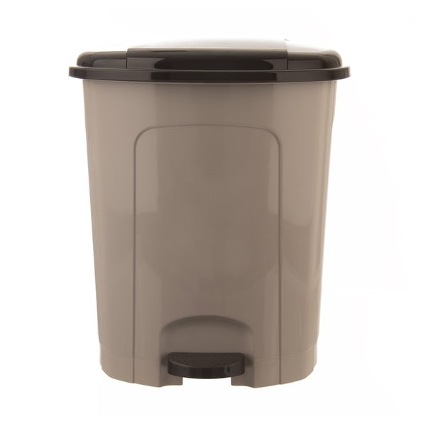 Brūna plastmasas atkritumu tvertne ar pedāli 30 l – Orion-image-4