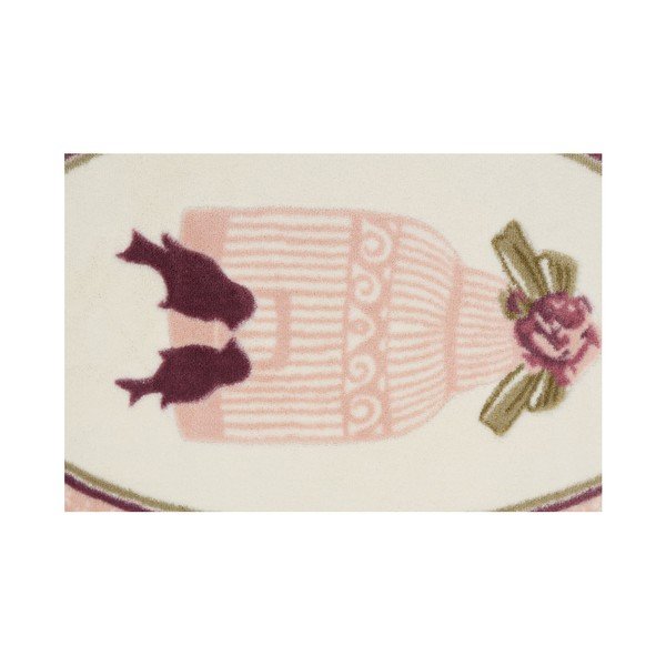 Vannas istabas paklājiņš Confetti Bathmats Birdcage Pink, 66 x 53 cm-image-2