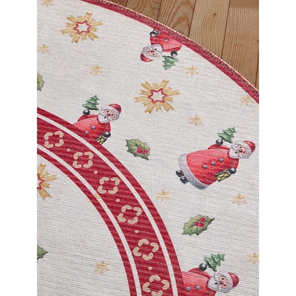 Sarkans apaļš paklājs ar Ziemassvētku motīvu ø 160 cm Toy's Delight Santa Claus – Villeroy&Boch-image-3