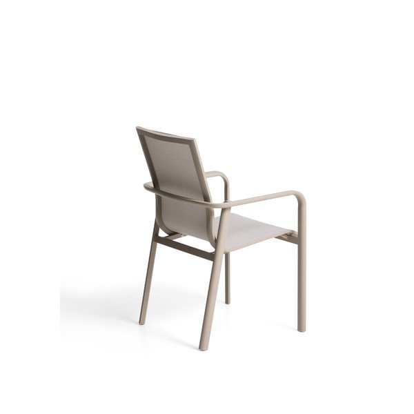 Bēšs/pelēkbrūns dārza krēsls Canea – Kave Home-image-4