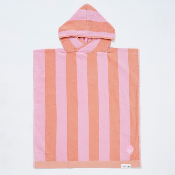 Oranžs/rozā kokvilnas bērnu dvielis 70x70 cm Terry – Sunnylife