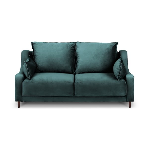 Zaļganzils samta dīvāns Mazzini Sofas Freesia, 150 cm