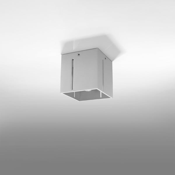 Pelēka griestu lampa ar metāla abažūru 10x10 cm Pax – Nice Lamps