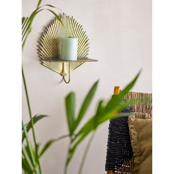 Zelta krāsas metāla sienas plaukts 26 cm Venche – Bloomingville-image-1