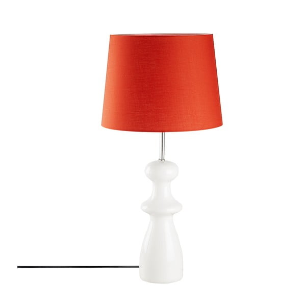 Sarkana koka galda lampa Opviq apgaismojums Trilian
