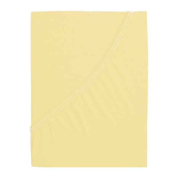 Dzeltens palags ar gumiju 140x200 cm – B.E.S.