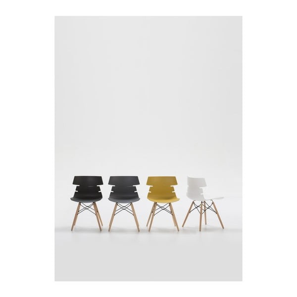 4 baltu ēdamistabas krēslu komplekts Marckeric Iris-image-1