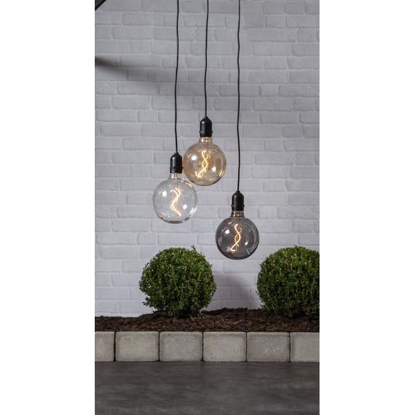 Brūna LED āra lampa Star Trading Glassball, garums 1 m-image-3