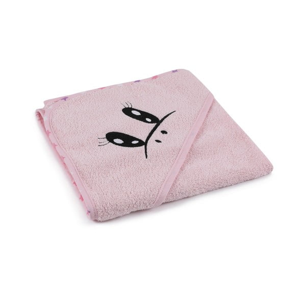 Rozā kokvilnas bērnu halāta un vannas dvieļa komplekts (3 gab.) 0–2 gadu vecumam Unicorn – Foutastic-image-4