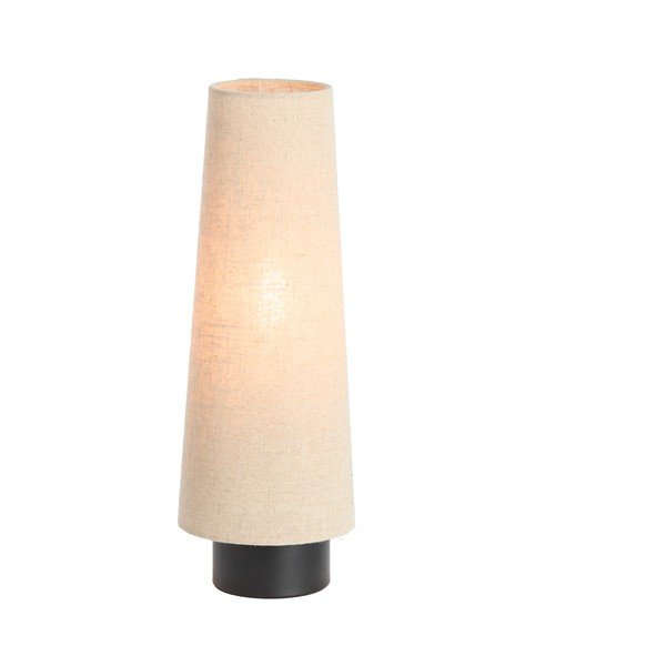 Bēša metāla galda lampa ar auduma abažūru (augstums 42 cm) Howie – Light & Living-image-2