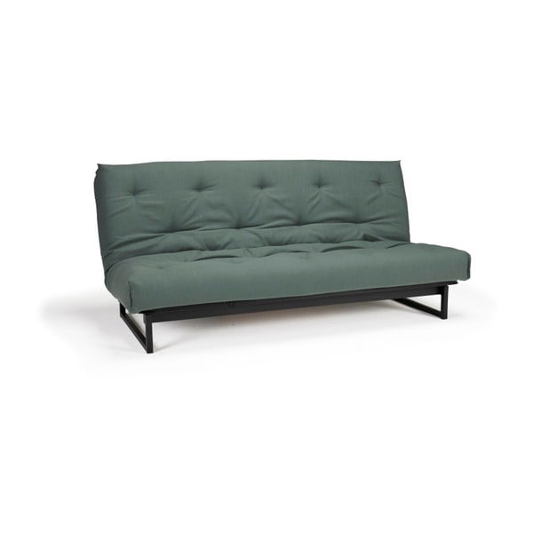 Zaļa dīvānu gulta Innovation Fraction Elegant Elegance Green, 97 x 200 cm