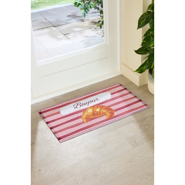 Kājslauķis no PVC 40x70 cm  Croissant Bonjour – Artsy Doormats-image-2
