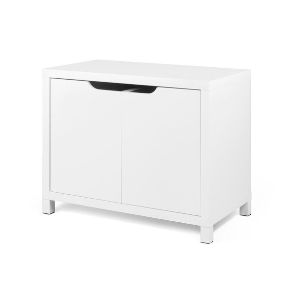 Balta kumode ar 2 glabāšanas kastēm TemaHome Basic-image-2
