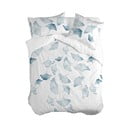 Balts/zils vienguļamais kokvilnas segas pārvalks 140x200 cm Ginkgo – Blanc