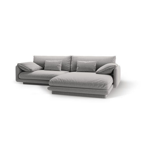 Gaiši pelēks stūra dīvāns (ar labo stūri) Torino – Micadoni Home-image-1