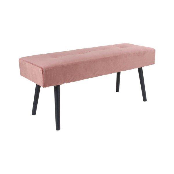 Rozā polsterēts sols ar samta pārvalku House Nordic Skiby, 100 x 35 cm-image-1