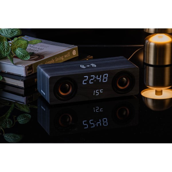 Digitāls radio pulkstenis ar bezvadu uzlādi Classic BT – Karlsson-image-4