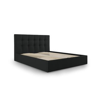 Melna divguļamā gulta Mazzini Beds Nerin, 180 x 200 cm