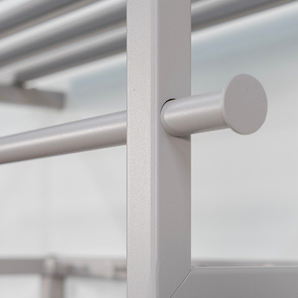 Pelēkbrūns metāla sienas pakaramais ar plauktu 76 cm Rizzoli – Spinder Design-image-4