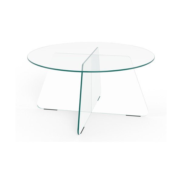 Stikla apaļš žurnālgaldiņš ø 80 cm Samos – Actona