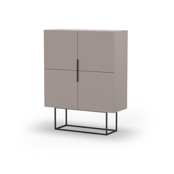 Pelēks/bēšs skapītis 100x130 cm Titan – Marckeric-image-3