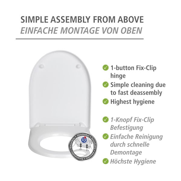 Tualetes poda sēdeklis ar automātisku aizvēršanos Sindia – Wenko-image-3