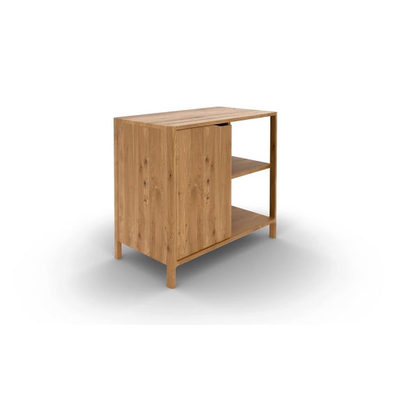 Dabīga toņa ozola masīvkoka skapītis 95x80 cm Twig – The Beds-image-2