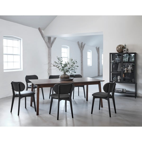 Izvelkams ēdamgalds ar ozolkoka imitācijas galda virsmu 95x190 cm Baro – Unique Furniture-image-1