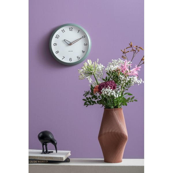 Brūna polirezīna vāze (augstums 30 cm) Twisted Rib – PT LIVING-image-1