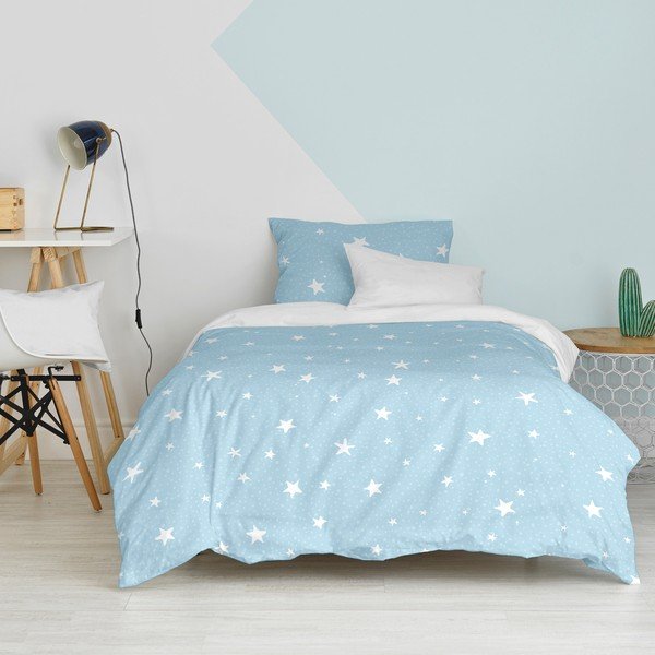 Vienguļamā kokvilnas bērnu gultas veļa 140x200 cm Little star – Happy Friday-image-2