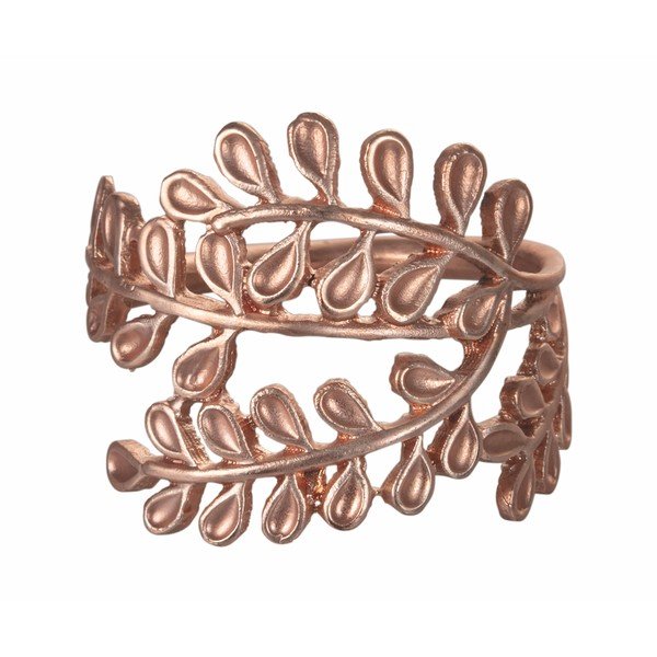 4 metāla salvešu gredzenu komplekts Villa d'Este Rose Gold-image-3