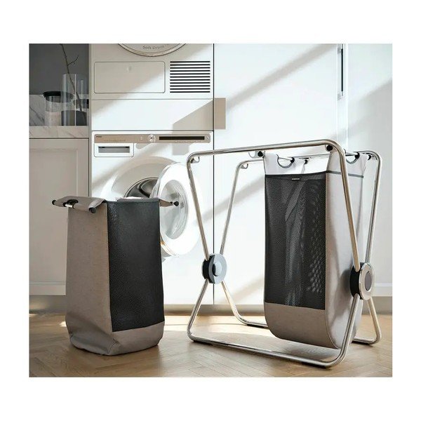 Gaiši brūns tekstila salokāms veļas grozs 200 l – simplehuman-image-4