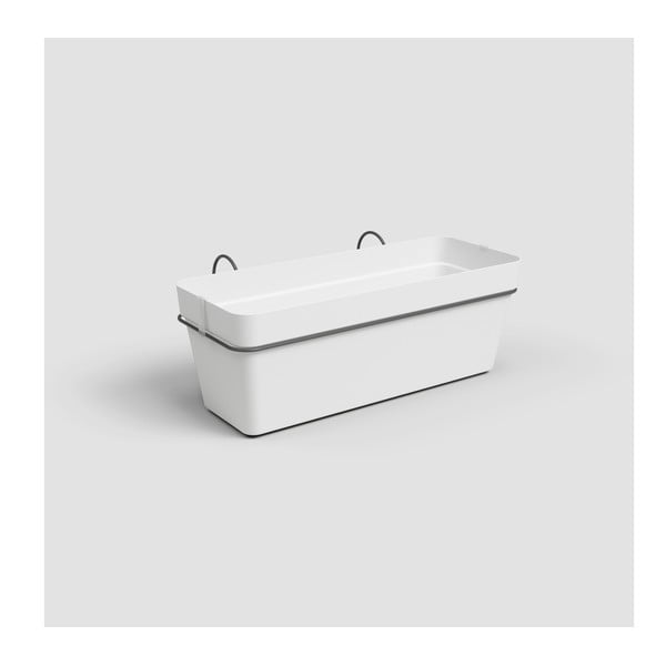 Pārstrādātas plastmasas piekarināma un pie sienas liekama/pašlaistoša puķu kaste 50 cm Capri – Artevasi-image-1