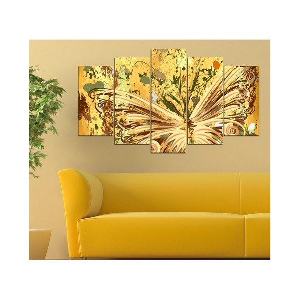 Daudzdaļīgā glezna Insigne Amarillo, 102 x 60 cm-image-1
