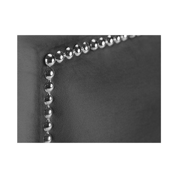 Sudrabaini pelēks gultas galvgalis Mazzini Sofas Cloves, 140 x 120 cm-image-3