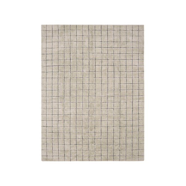 Bēšs ar rokām darināts vilnas paklājs 230x300 cm Mosaic Sandstone – Lorena Canals