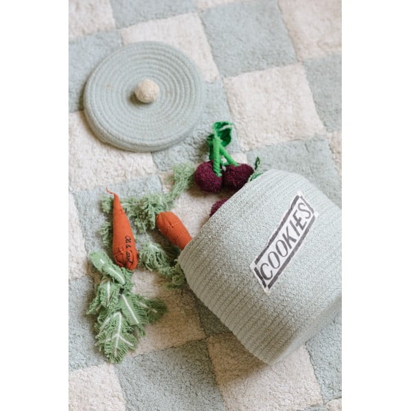 Gaiši zils tekstila bērnu rotaļlietu grozs ø 20x26 cm Cookie Jar – Lorena Canals-image-1