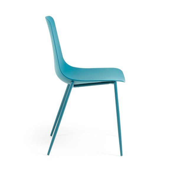 Tirkīza zils ēdamistabas krēsls Kave Home Wassu-image-2