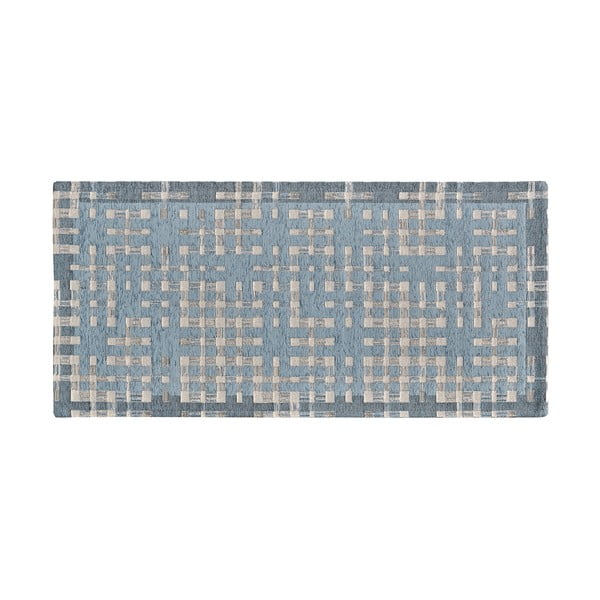 Zils mazgājams celiņa paklājs 55x140 cm Dama Azzurro – Floorita