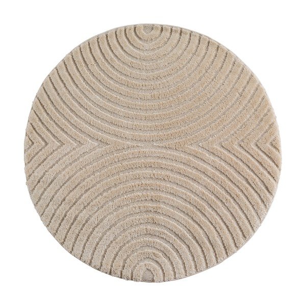 Bēšs apaļš paklājs no džutas maisījuma ø 200 cm Art 1122 – Ayyildiz Carpets