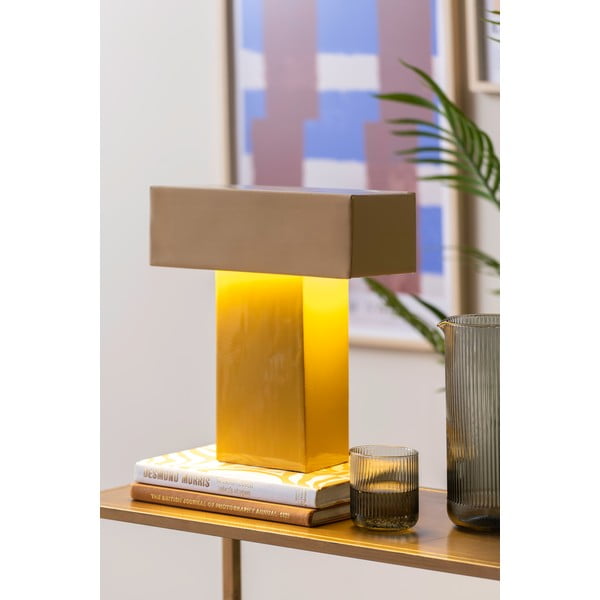 Dzeltena galda lampa (augstums 35 cm) Grato Recto – Leitmotiv-image-1