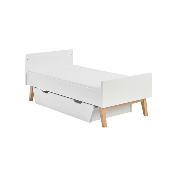 Balta atvilktne zem bērnu gultas 70x140 cm Swing – Pinio-image-3